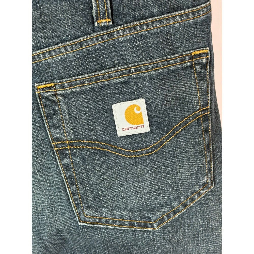 Carhartt Mens Relaxed Fit Straight Leg Jeans Dark Wash Blue 101483-968 36x32